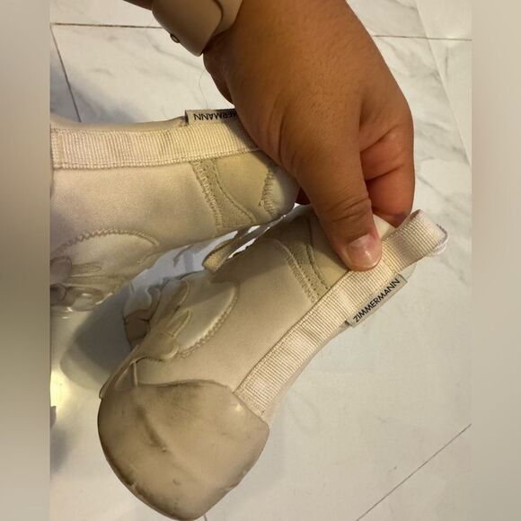 Zimmermann Cream Chunky High-Top Sneakers - Picture 8 of 15